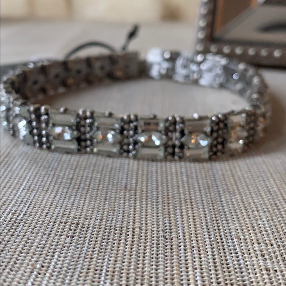 Silver rhinestone baublebar choker